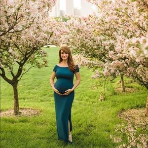 Black Cherry maternity dress